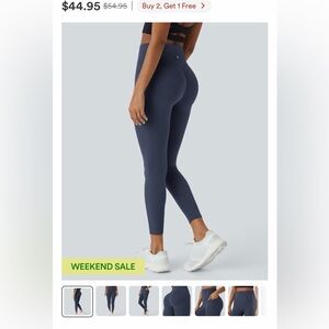 HALARA Navy High-Rise Sculpting Leggings